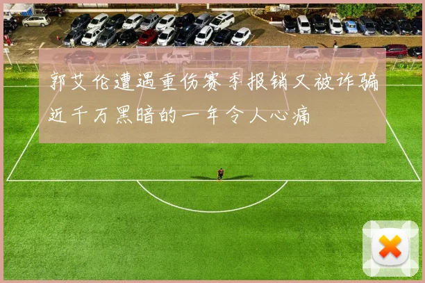 郭艾伦遭遇重伤赛季报销又被诈骗近千万黑暗的一年令人心痛